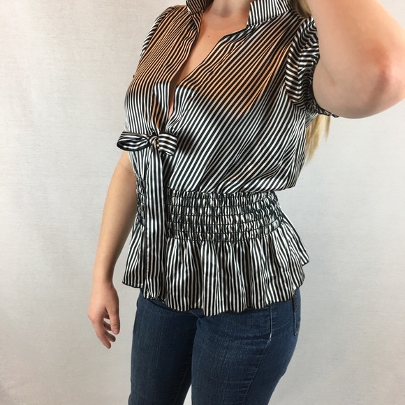 Celine Black And White Blouse - Picture 2 of 5